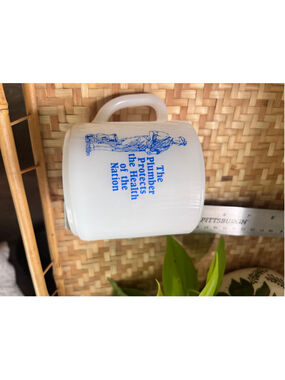 American Standard White Blue Plumber Graphic Coffee Mug One Size